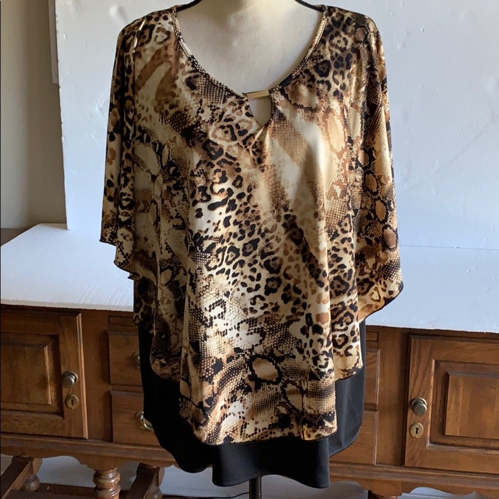 Mandy Evans Woman’s Tunic Top 2X 3X NWOT